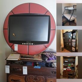 MaxSold Auction: This online auction features XBox with games, furniture such as Bassett chest of drawers, executive chair, rolling desk, pine hutch, kitchen table and rocking chair, small kitchen appliances, Panasonic stereo, shelving units, power tools, power washer, washer and dryer, lamps and much more!